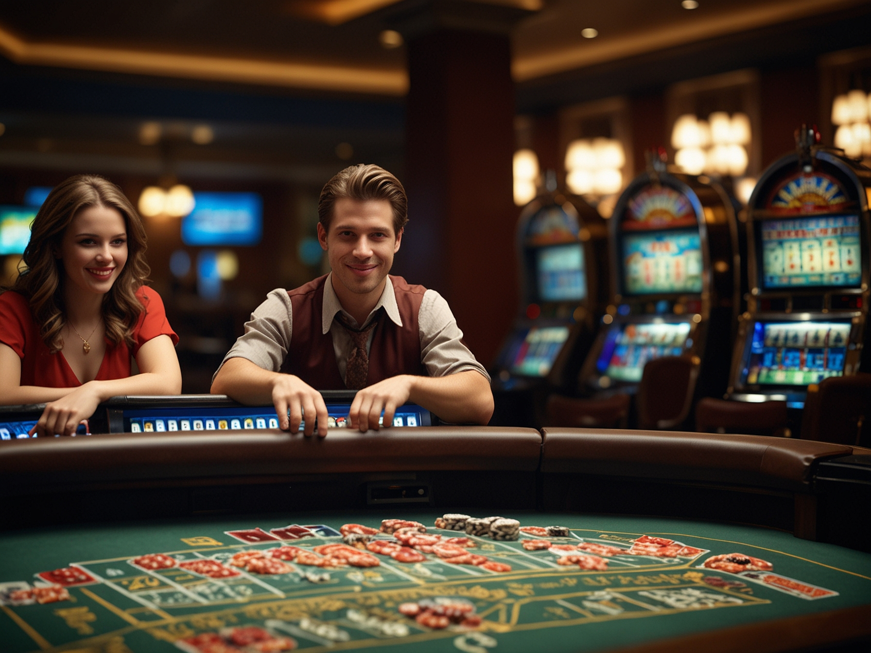 Juegos Golden Casino con tono dorado